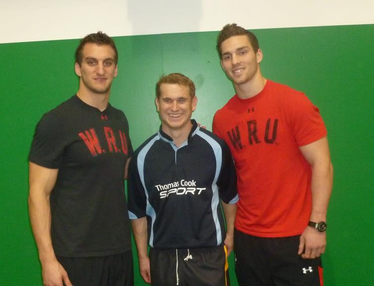 George North, Fraser Watson and Sam Warburton